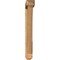 Ekena Millwork Traditional Arts and Crafts Smooth Bracket w/ Offset Brace, Western Red Cedar, 5 1/2"W x 42"D x 42"H BKT0604X42X42TRA03SWR - alternate 4
